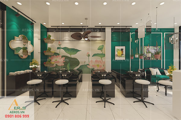 Thiết kế tiệm Nail Hair Boket tại Quận Phú Nhuận, TP. HCM
