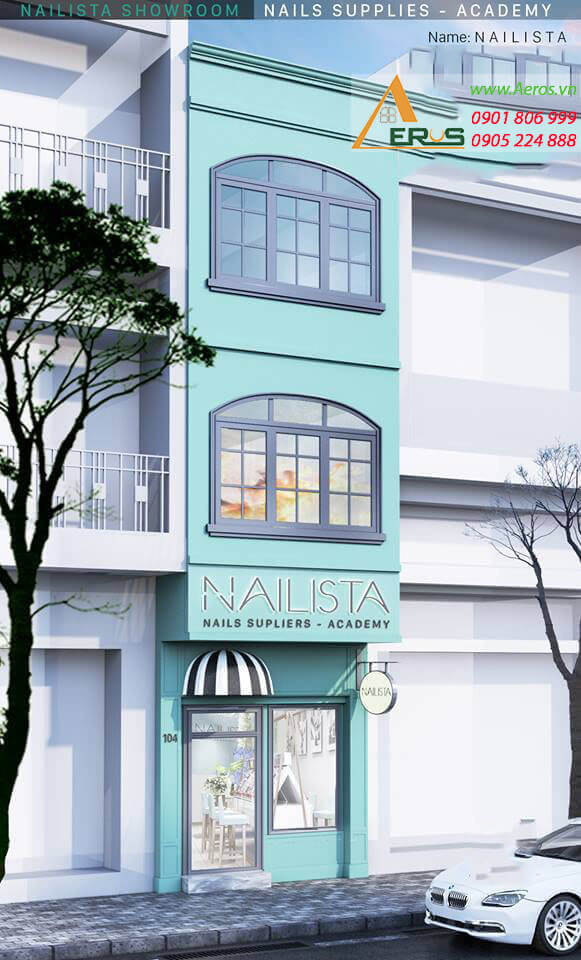 Thiết kế nội thất salon nail Nailista tại quận 3