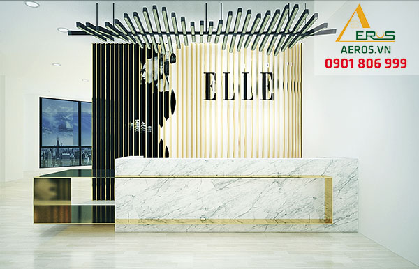 Thiết kế thi công nội thất văn phòng tạp chí ELLE Magazine