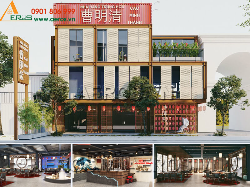 Thiết kế thi công nhà hàng Trung Hoa CAO MINH THÀNH Tại Long An