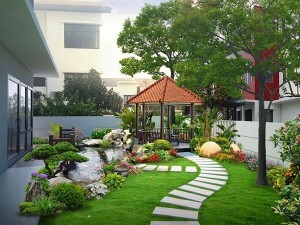 Mẫu thiết kế sân vườn đẹp | Thiết kế sân vườn ấn tượng
