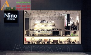 Thiết kế cửa hàng giày dép Nino Sabateries tại Quận 1