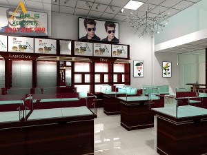 Thiết kế cửa hàng mắt kính Thế Giới Kính của anh Luân tại quận 8