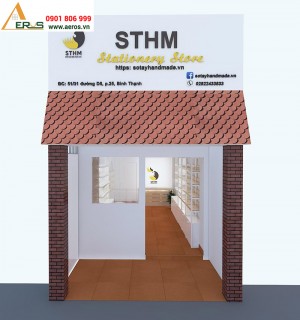 Thiết kế cửa hàng văn phòng phẩm STHM quận Bình Thạnh, TPHCM