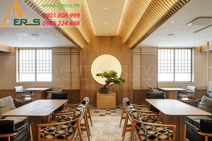 Hoàn thiện thi công nội thất nhà hàng Hàn Quốc Sonamu tại quận 2 tphcm