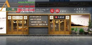 Thiết kế nhà hàng Trung Hoa Dalongyi tại quận 1