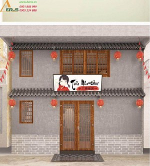 Thi công nhà hàng Trung Hoa Tiểu Nha Đầu ở Quận 1
