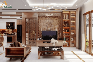 Thiết kế nội thất chung cư bằng gỗ tự nhiên đẹp và sang trọng