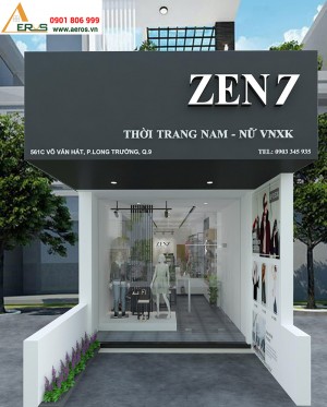 Thiết kế nội thất shop thời trang ZEN7 tại Quận 9, TPHCM