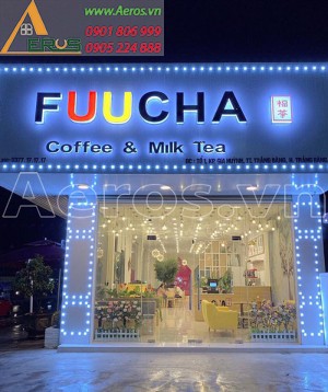 Thiết kế quán trà sữa Fuucha của anh Liêm Tại Trảng Bàng -Tây Ninh