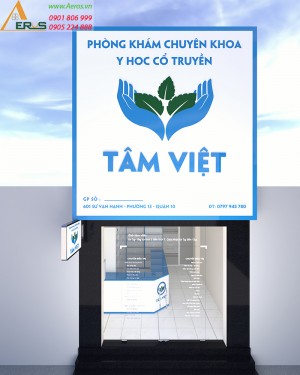Thiết kế thi công nội thất phòng khám Tâm Việt quận 10, TPHCM