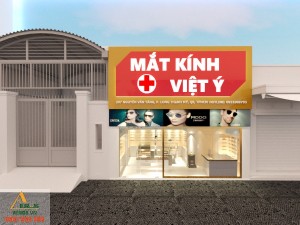Thiết kế thi công shop mắt kính Việt Ý của anh Việt tại Quận 9