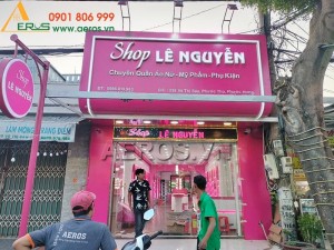 Thiết kế thi công shop mỹ phẩm Lê Nguyễn tại Bà Rịa - Vũng Tàu
