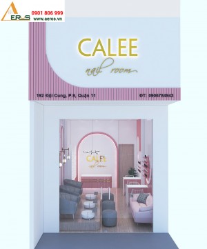Thiết kế thi công tiệm nail CALEE tại quận 11, TPHCM