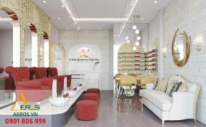 Thiết kế tiệm nail Little America Nail Art anh Thành tại Quận Bình Tân