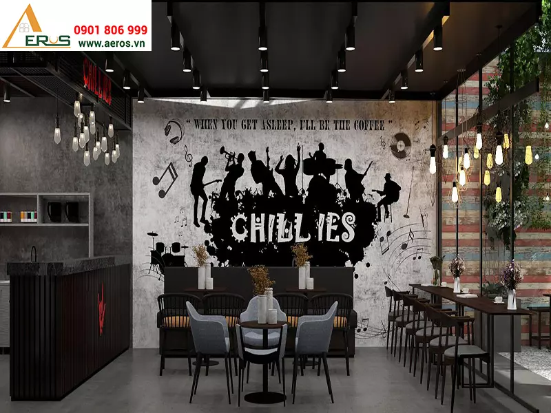 Thiết kế quán cafe đẹp Chillies quận Tân Bình, TPHCM