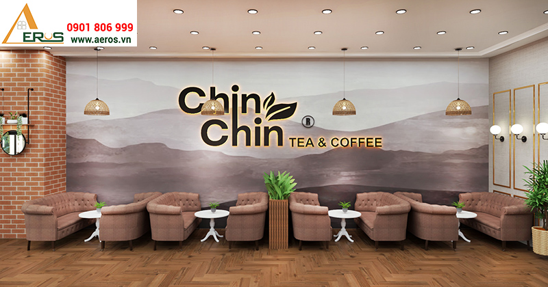 Thiết kế nội thất quán trà sữa Chin Chin tại Vũng Tàu