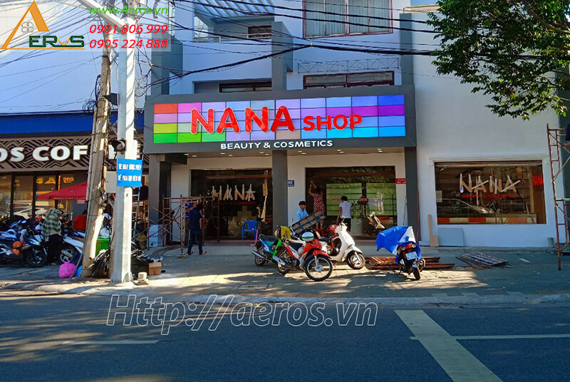 Thi công shop mỹ phẩm NaNa shop tại Vũng Tàu