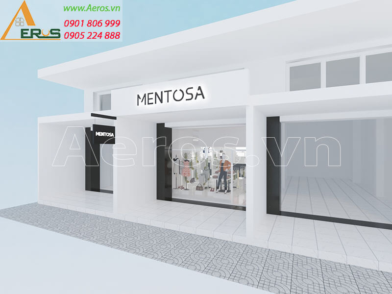 Thiết kế và thi công shop thời trang Mentosa tại quận Tân Bình, TPHCM