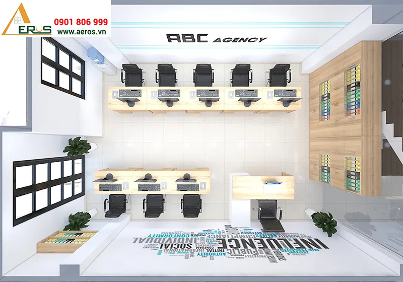 Thiết kế nội thất văn phòng ABC Agency tại Gò Vấp, TPHCM